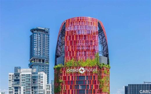 都市绿塔：新加坡Oasia酒店 / WOHA作品_建筑摄影