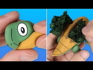 Pokémon Figures Making - Grotle!! Grass-type Pokémon | Clay Art