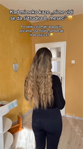 Tatjana | Mama Creator 🌸 on Instagram: "I u prosloj trudnoci i sad- ista prica! Ali da se zna bar radjam krupne bebe! 😂 #viral #balkan #trudnoca #deca #viralvideos"