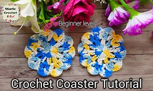 3.3K views · 29 reactions | Absolute Beginner's Guide to Crochet Coasters | Step-by-Step Tutorial| Marie Crochet . . . #crochet #howto #marie_crochet #crocheting #crochetaddict #crochetFun #facebookvideo | Marie Crochet | Facebook