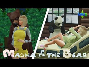 Masha and the Bear in The Sims 4 | Travel to the Mountains | PREGNANCY & BIRTH Vlog | Ep 7