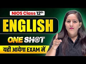 NIOS Class 12th English Most Important Questions with Solutions | Pass 100% | NO Fail
