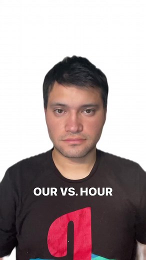 6.6K views · 342 reactions | Pronunciation: “our” vs. “hour” | Lengua inglesa & uso | Facebook