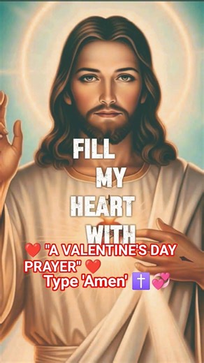 A Heartfelt Valentine's Day Prayer: Celebrating God's Love✝️ #JesusQuoteWorld #GodIsGood #Amen