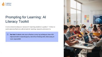 Prompting for Learning Ai Literacy Toolkit : Lesson Pack : PPT Lesson