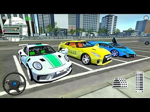 Test Driving Cars Simulator #8: Porsche With Police Sirens - Lambo and GTR Cars - Android Gameplay