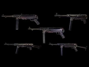 MP 40 Machine Pistol 1 Hour, Sound Effect, WW2, German, Full Auto
