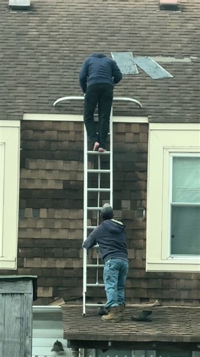 This guy was literally shaking in his boots 🤣🤣🤣 #virginia #roofing #contractor #fyp #foryou #funny