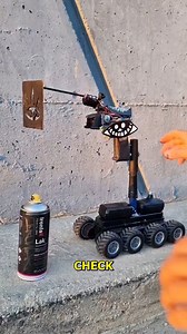 Unleashing Creativity with a Spray Paint Robot!. #RobotArt #StreetArt #Creativity #Innovation #TechMagic | Doraya Jennings