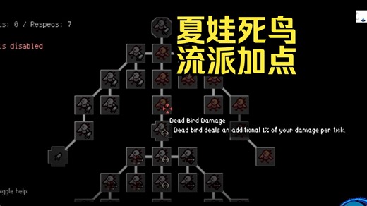 每个表人物单独技能树简单介绍，被动技能树mod