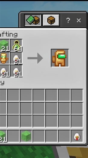 How to Craft AMONG US in Minecraft! 😱 (Secret Recipe) #Shorts