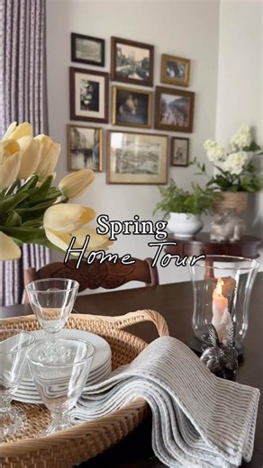 Spring Home Tour, welcome to our cottage inspired home #hometour #springdecor #homedecor #roomtour