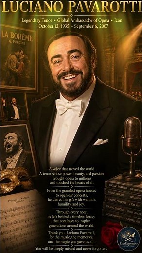 Remembering Luciano Pavarotti 1935–2007