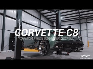RSC Corvette C8 Carbon Fiber Diffuser Install