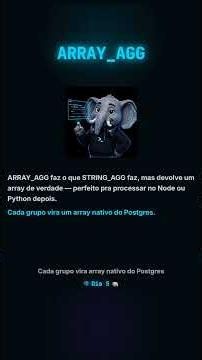 ARRAY_AGG() — Agrupe valores em array nativo | fn_do_dia() #5