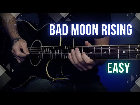 Creedence Clearwater Revival - Bad Moon Rising | Easy Guitar Lesson Tutorial with Chords and Lyrics