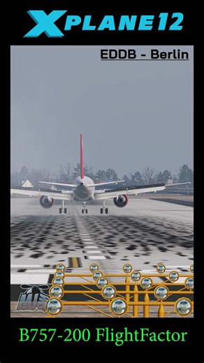 X-PLANE 12 | 🌞 EDDB - Berlin accepted landing at day | B757-200 FlightFactor 🌞 #xplane12