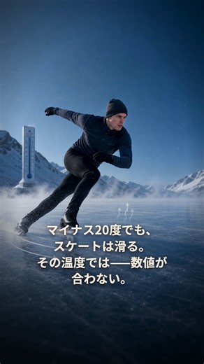 【意外】スケートが滑るのは、刃が氷を溶かすからではない｜30秒物理