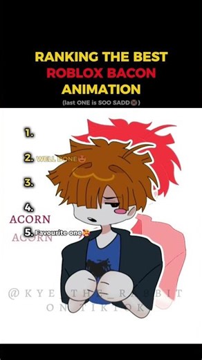 RANKING THE BEST ROBLOX BACON ANIMATION🤩🔥 #roblox #robloxedit #baconroblox #tweening