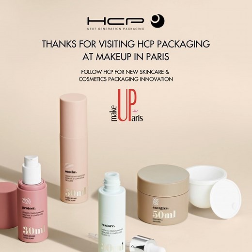 HCP Packaging Ltd on Instagram: "Thanks to all those who visited HCP at MakeUp in Paris. It was great to see current and new customers and our team will follow up on all enquires shortly. #cosmeticpackagingdesign #cosmeticpackaging #makeuppackaging #cosmeticsindustry #sustianablefashion #sustainablemakeup #sustainablepackaging #skincare"