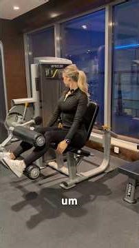 Hamstring curl machine demo - learn to engage your core on it!