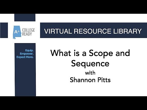 What is a Scope and Sequence