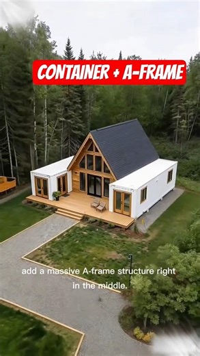 The Ultimate Shipping Container A-Frame Hybrid! 🏗️🌲