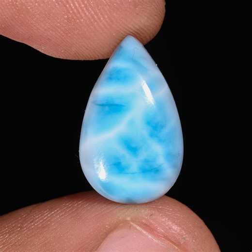 Larimar Stone Meaning, Benefits Healing Propertie & Uses, Rare Blue Caribbean Gemstone From Dominican Republic for Spiritual Energy 13.45 CT - Etsy