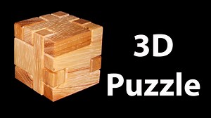 Wooden 3D Puzzle Cube Plans - Downloadable Template
