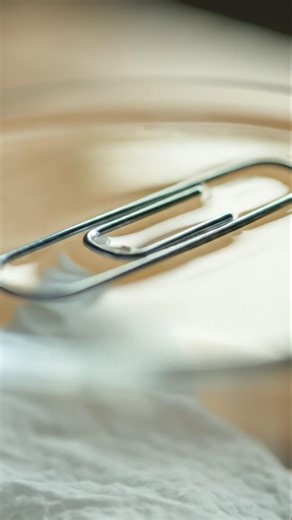 “Metal Clip Floats on Water 😱 Science Trick” #shorts