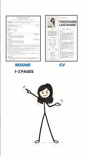 Resume VS CV difference | How to build a perfect Resume | Build a perfect CV #resume #cv #shorts #ai