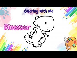Dinosaur Coloring for Kids | Fun and Easy Drawing