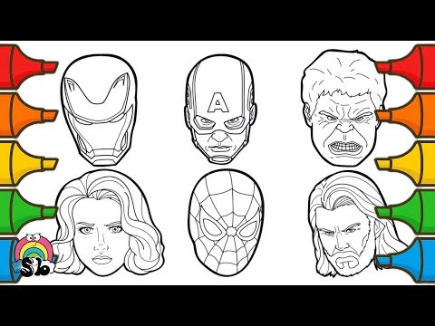 Drawing and Coloring Avengers Faces is SO Fun | NCS Music