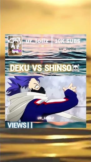 DEKU X SHINSO REMATCH🥶 #deku #shinso #mha #nvm