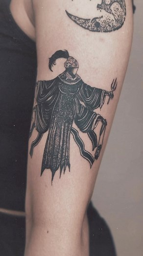 Sleep Token album artwork, originally created by Alex Tillbrook, as a tattoo with some customisations Artist: @thedmtuniverse Done: @devilztattooz gurgaon #sleeptoken #sleeptokentattoo #blackwork #blackworktattoo #darkart #occulttattoo | Devil'z Tattooz | Facebook