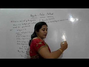 Regula-Falsi Method- Method of False Position-Numerical Methods