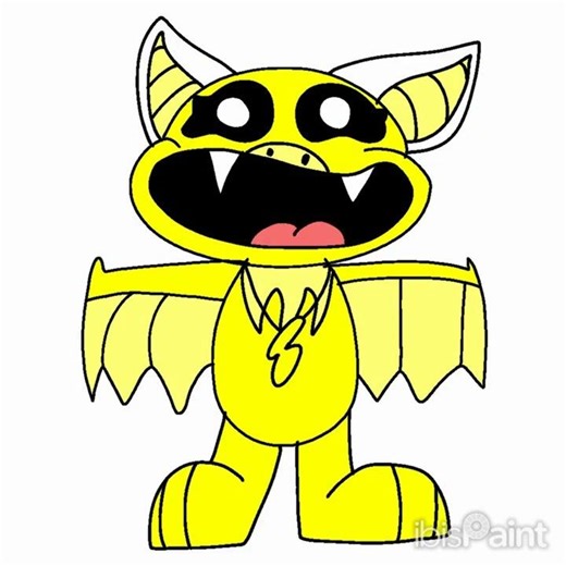 Smiling critters oc - yellowBat (yellow the bat)