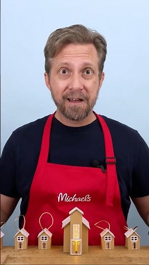 Learn to make paper house ornaments - Learn with Michaels class