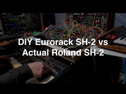 DIY Eurorack SH-2 vs Actual Roland SH-2: comparison and patch explorations (no talking)