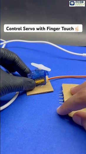 Control Servo with Finger Touch | ESP32 Touch Pins 🤯 | #Shorts #roboarmy #esp32