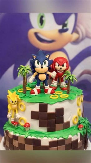 Handmade Sonic Cake Topper 💙😳 #shorts
