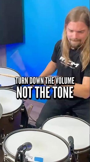 Drummers - Turn Down the Volume of Your Kit, Not the Tone! #rtom #rtomblackholes #drumheads