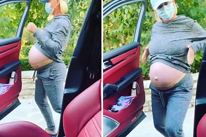 Katy Perry puts bare baby bump on full display during viral Friday car dance with Orlando Bloom days before due date