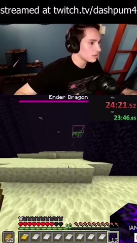 Pt3 Minecraft Speedrun: I beat @dreamwastakenwastaken in his 1.16 tim...
