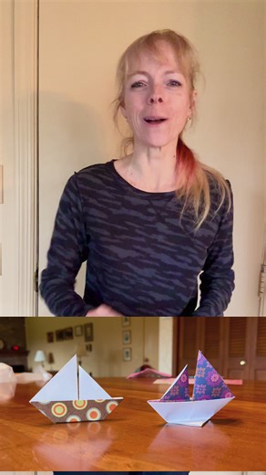 Origami Sailboat - Simple Folded Paper Demonstration - Follow Along With Us Step By Step To Make A Boat! #girlgonefishing #origami #origamitutorial #sailboat #easycraft