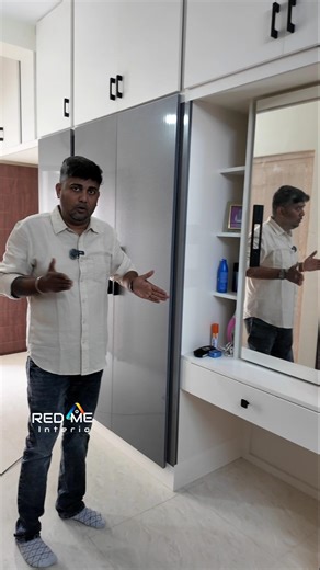 சின்ன Bedroom-ல Wardrobe + Workstation Setup 🔥 | Smart Space Saving Interior Ideas 🔎 Redme Interio ✅