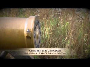 U.S. Model 1883 Colt Gatling Gun and Rare Limber With Accessories.