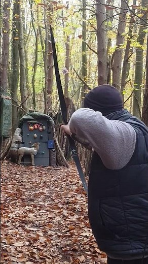 14 Yard Snap Shot into a 3d Deer Target - Keep Practicing #archery #sport #outdoors #hobby #practice