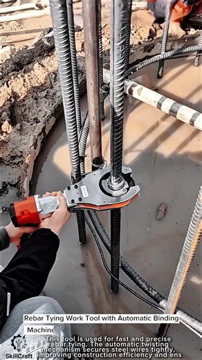 Rebar Tying Work Tool with Automatic Binding Machine #worktool