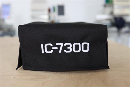IC-7300 Dust Cover for Transceiver HF: Soft Fabric Embroidered With Open Front Flap - Etsy